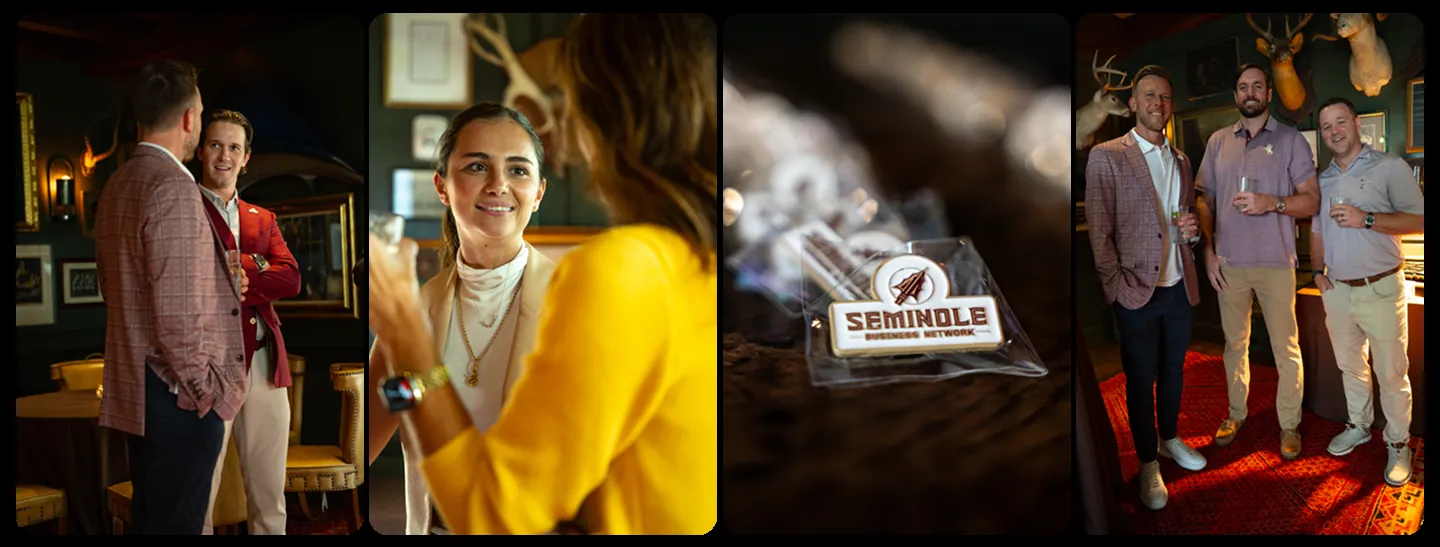 Seminole Business Network members networking at the Tampa event